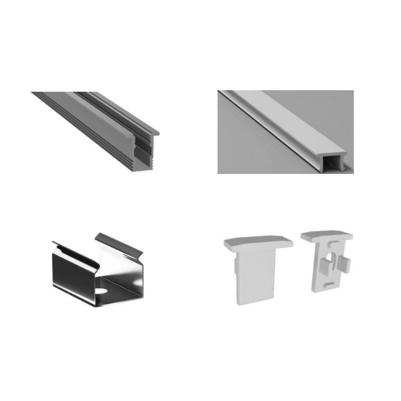 Mini Recessed LED Aluminum Profile For 5mm Ultra Narrow LED Strip Lights Mini Recessed LED Aluminum Profile For 5mm Ultra Narrow LED Strip Lights